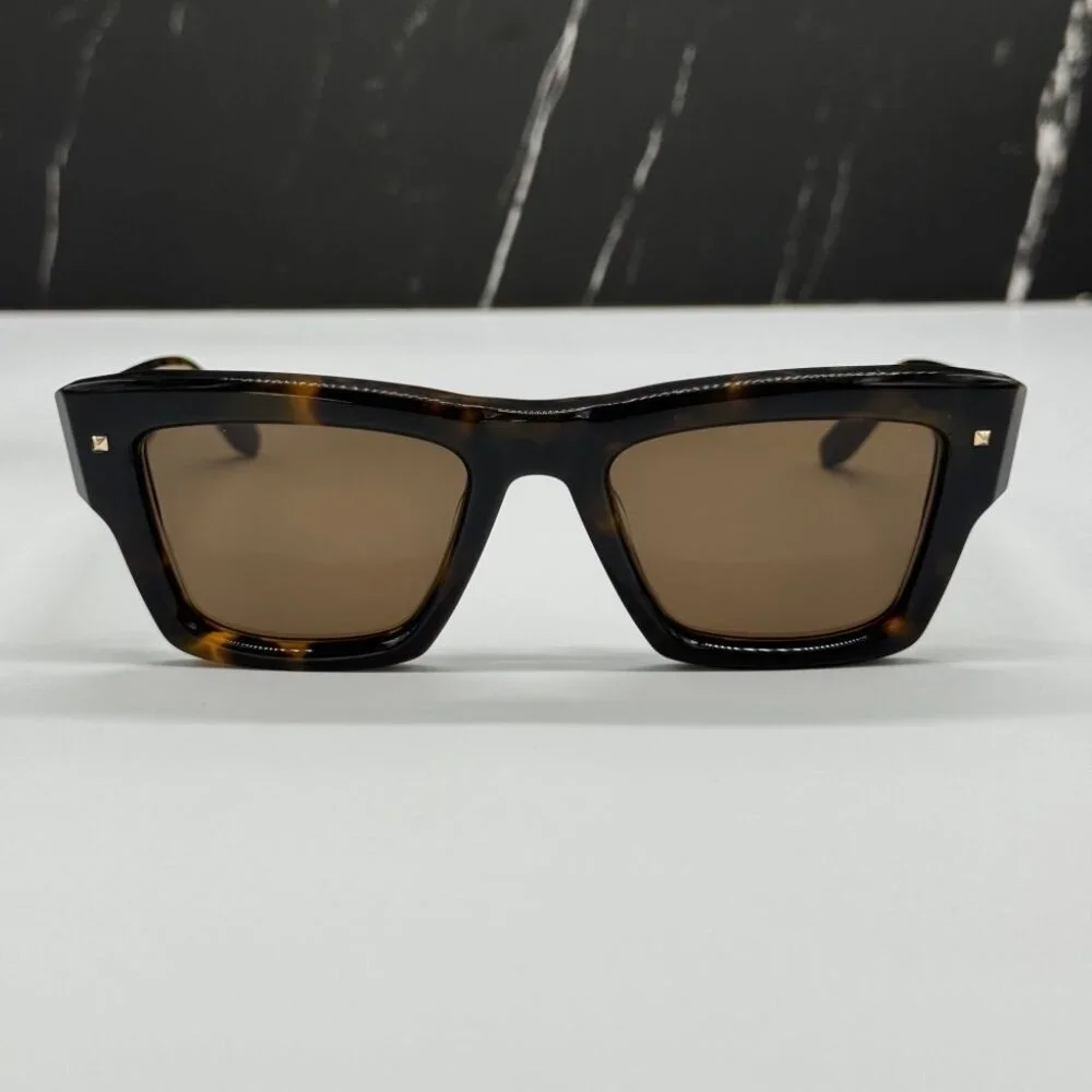 NEW XXII VLS-106B-53 VALENTINO SUNGLASSES HAVANA UNISEX EYEWEAR VALENTINO